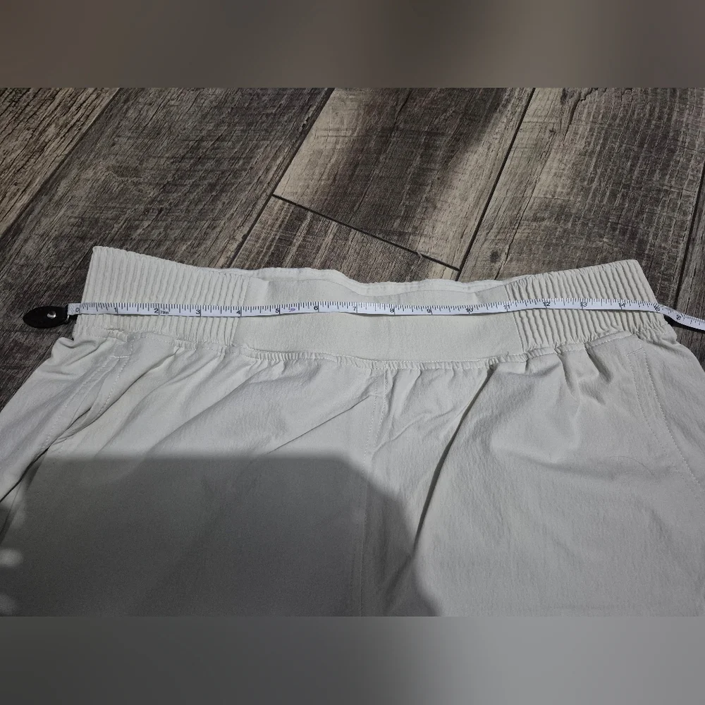 COPY 🍋 Lululemon Stretch Woven Wide-Leg High-Rise Pant, Bone, size L - Picture 11 of 14